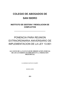 Ponencia 6. Alcances de la facultad de observación judicial de los