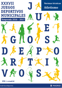 37 juegos deportivos municipales normativa de atletismo