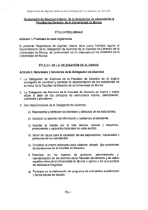 Reglamento de Régimen Interno de la Delegación c¿`e Alumnos de