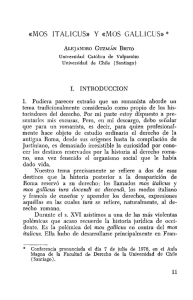 "mos italicus" y "mos gallicus" - Revista de Derecho de la Pontificia
