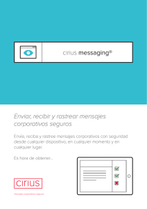 cirius messaging® Enviar, recibir y rastrear mensajes corporativos