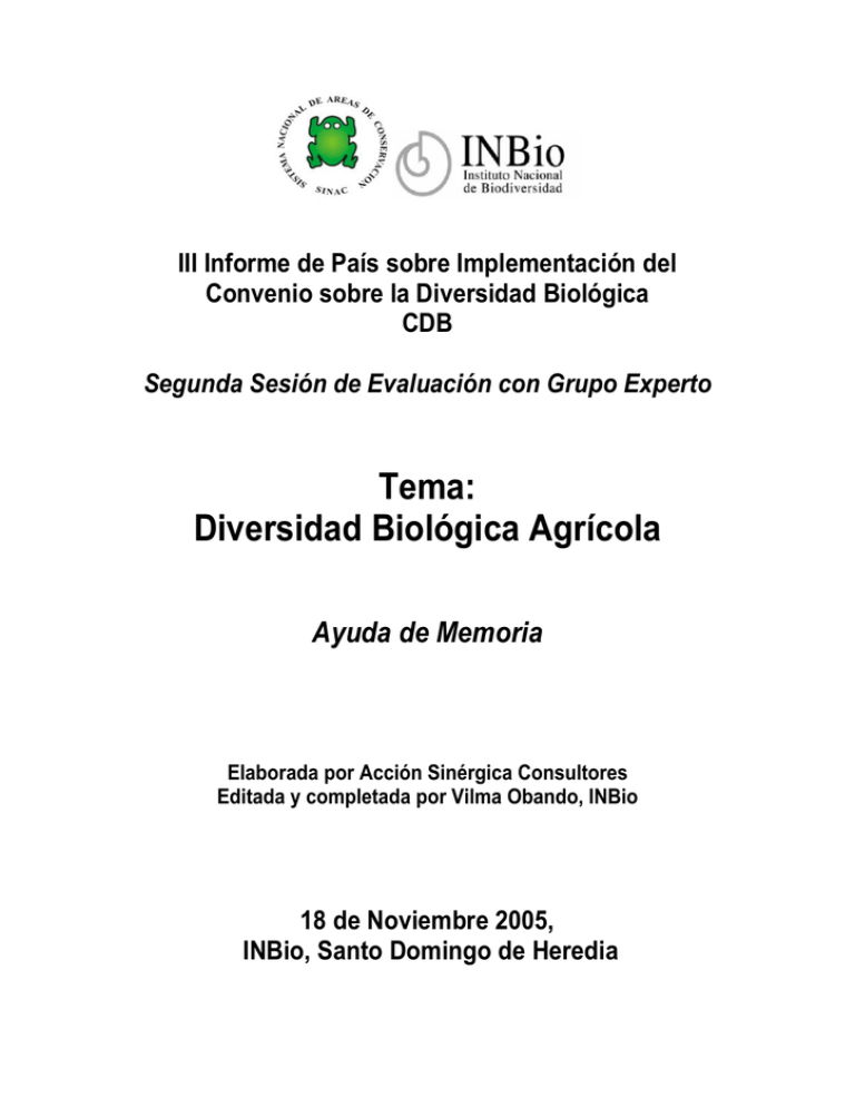 Diversidad Biol Gica Agr Cola