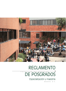 Reglamento de Posgrados - Universidad Externado de Colombia
