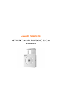 Guía de configuración cámara Videosupervisión I.