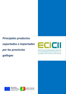Principales productos exportados e importados por