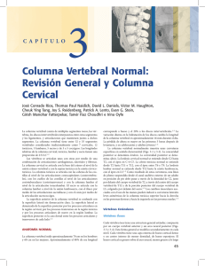 Columna Vertebral Normal: Revisión General y Columna Cervical