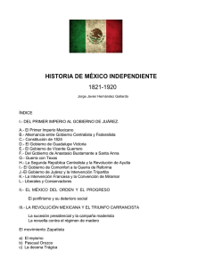 historia de méxico independiente 1821-1920