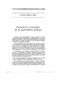 Caracteres esenciales de la agricultura gallega