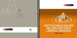 institucionalización del diálogo socio laboral regional