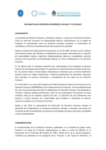 DIPLOMATURA EN DERECHOS ECONÓMICOS, SOCIALES Y