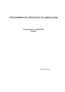 PROCEDIMIENTOS ESPECIALES DE CIMENTACION