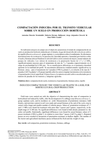 compactación inducida por el tránsito vehicular sobre un suelo