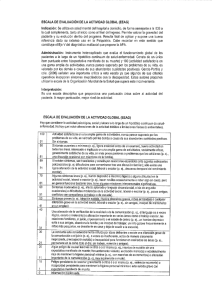 Evaluación de la actividad Global (EEAG)