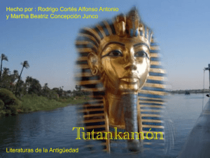 Tutankamón - Literaturas de la Antigüedad