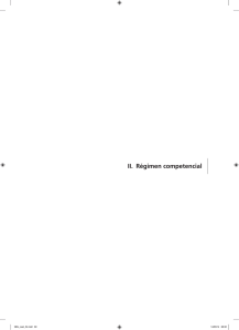 II. Régimen competencial - Repositorio Digital Fundación