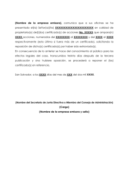 Modelos sugerido para Constancia de Ingresos