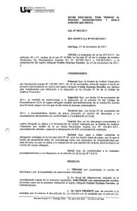 recibe descargos, pone término al proceso sancionatorio y aplica