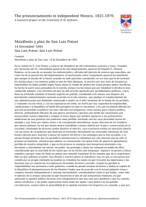 Manifiesto y plan de San Luis PotosÃ