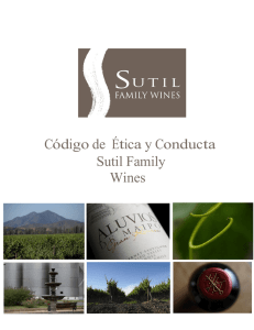 Código de Ética y Conducta Sutil Family Wines