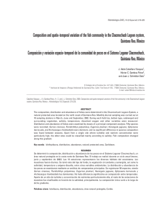 Composition and spatio-temporal variation of the fish community in