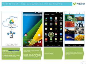 Motorola XT1040 Moto G 4G LTE - Backup de archivos en Android