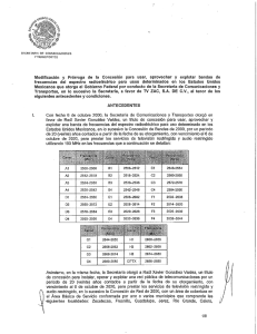 Modificación y Prórroga de la Concesión para usar, aprovechar y