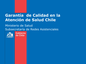 Garantía de Calidad en la Atención de Salud Chile