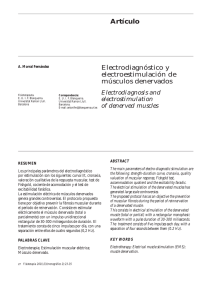 electroestimulación de músculos denervados