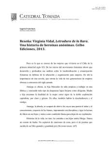 Reseña: Virginia Vidal, Letradura de la Rara. Una historia de