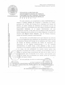 titular de la jefatura del - Tribunal Superior de Justicia del Estado de