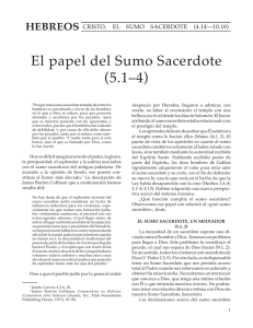 El papel del Sumo Sacerdote (5.1–4)