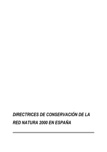 Directrices de conservación de la Red Natura 2000