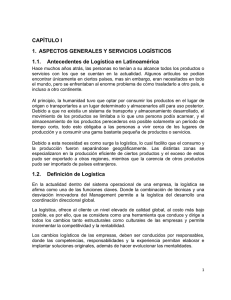 CAPÍTULO I 1. ASPECTOS GENERALES Y SERVICIOS