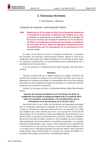 Resolución de 21 de marzo de 2016 - Boletín Oficial de la Región