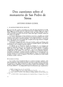 Dos cuestiones sobre el monasterio de San Pedro de Siresa.