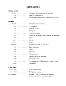 HORARIO DIARIO