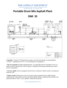 Portable Drum Mix Asphalt Plant DMI 35