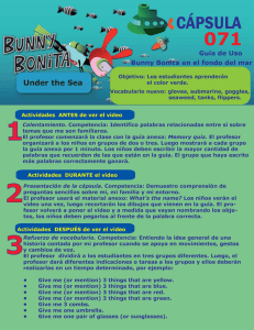 Objetivo: Los estudiantes aprenderán el color verde. ocabularío nuevo