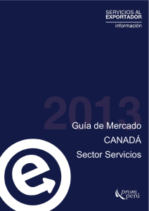 Guía de Mercado CANADÁ Sector Servicios