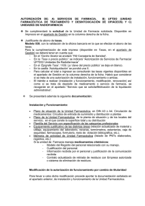 6. Documentación a presentar AUTORIZACIÓN SERVICIO DE