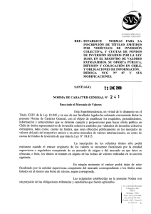 NCG N°241 - Superintendencia de Valores y Seguros