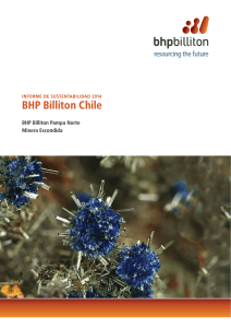 Informe de Sustentabilidad 2014 de BHP Billiton Chile
