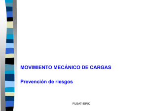 MOVIMIENTO MECÁNICO DE CARGAS Prevención de riesgos