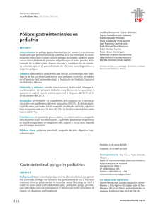Pólipos gastrointestinales en pediatría