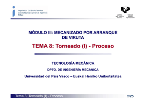 TEMA 8: Torneado (I)