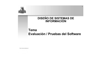 Tema Evaluación / Pruebas del Software