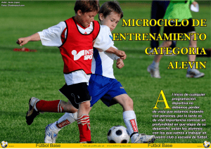 microciclo de entrenamiento categoria alevin