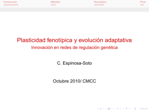 Plasticidad fenotípica y evolución adaptativa