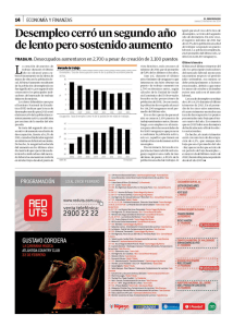 Desempleo cerró un segundo año de lento pero sostenido aumento