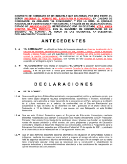 Acta Entrega Recepción Comodato con Persona Física inmueble